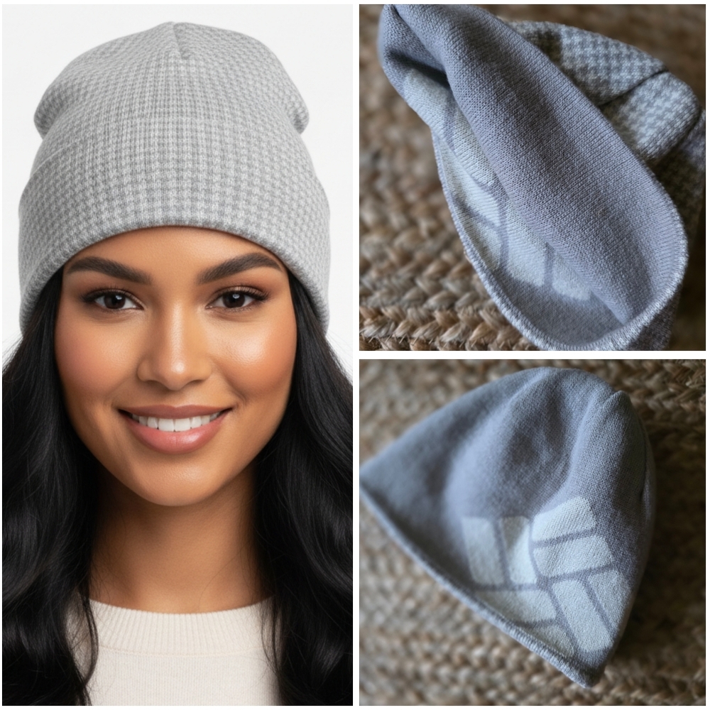 Columbia Sportswear | Elegant Women's Gray REVERISBLE  Knit Beanie OS